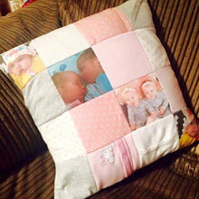 Memory Patchwork Cushion - Memory Bears By Vicky